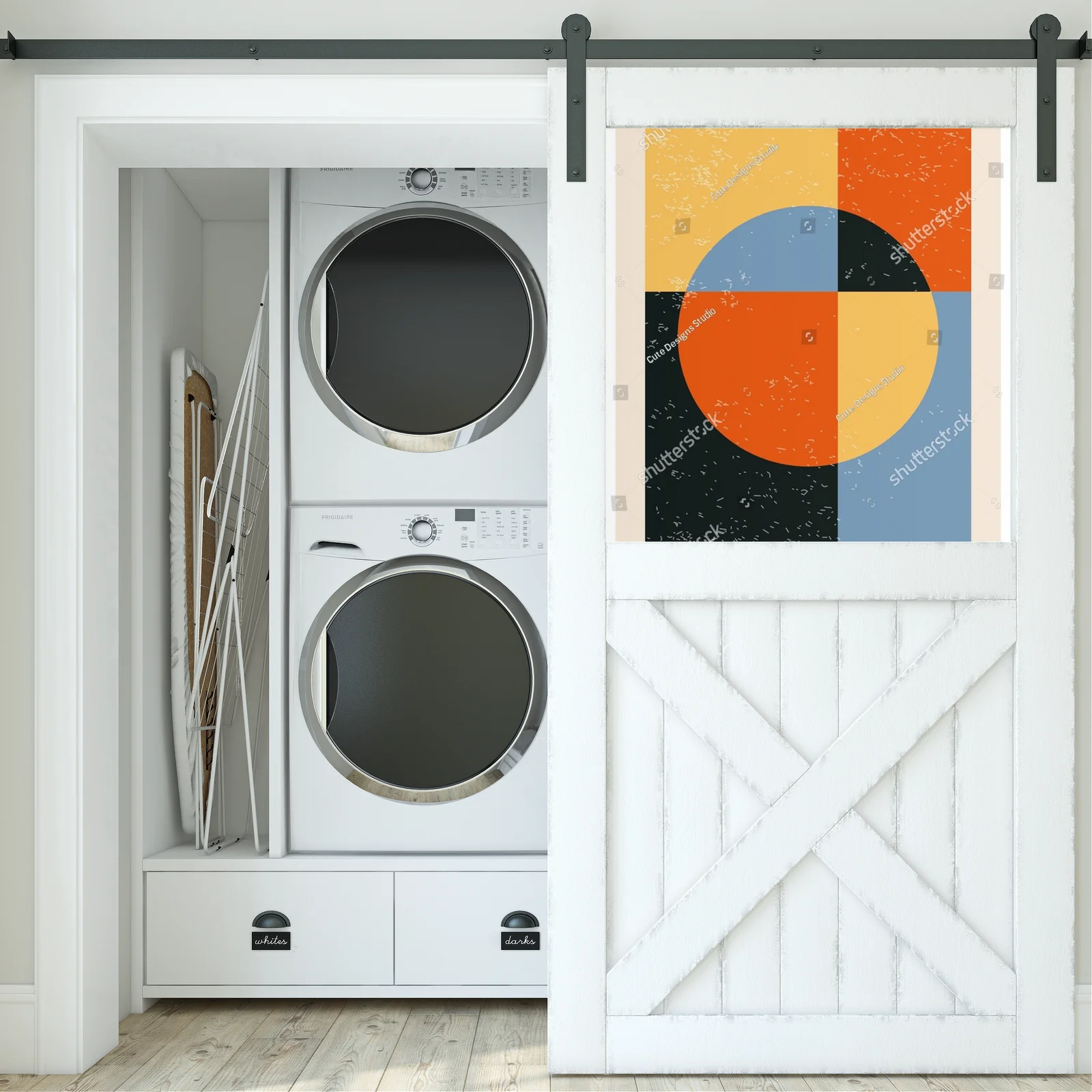 Geometryczne inspiracje w delikatnych tonach
