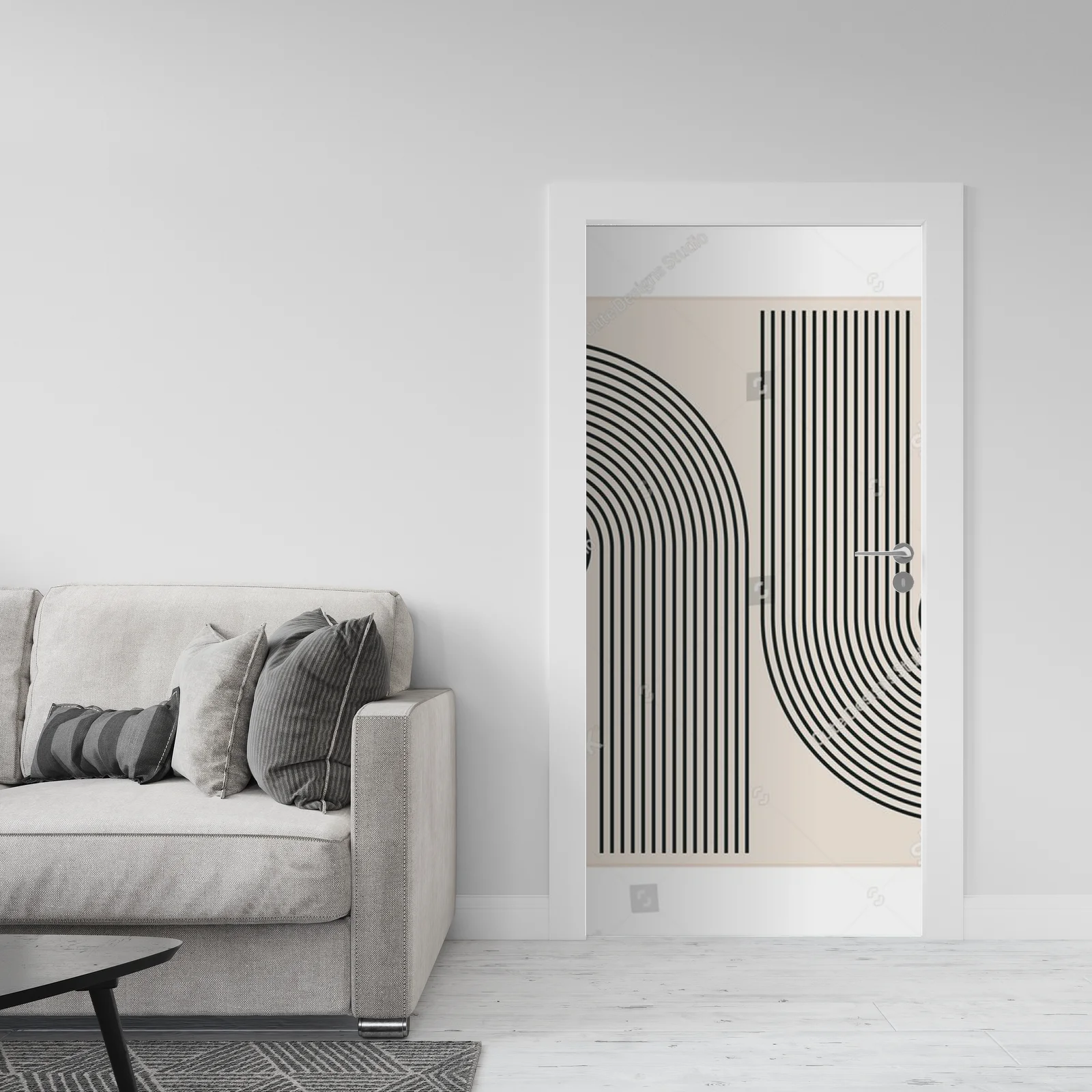 Elegancka geometria lat 20. w subtelnych tonacjach