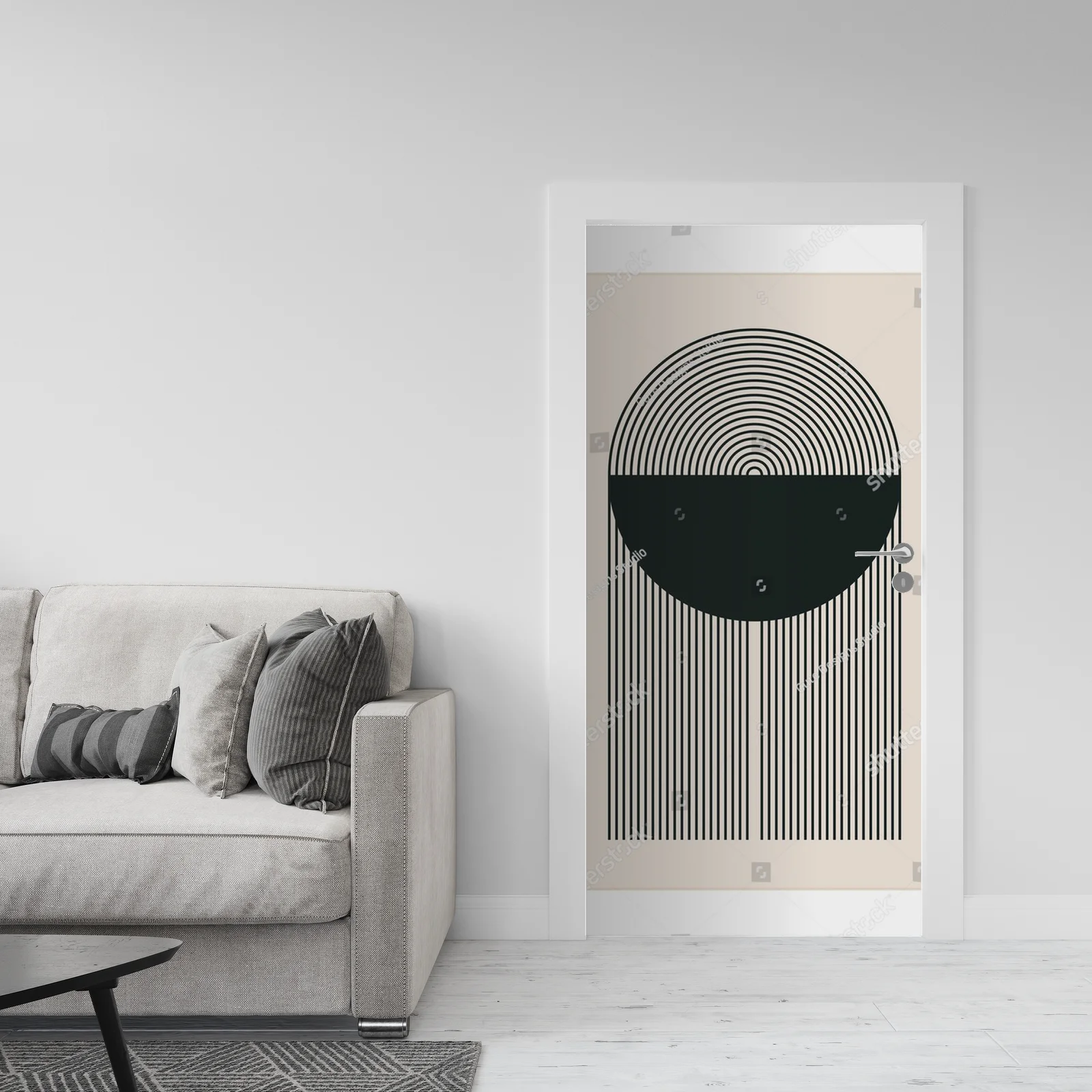 Geometryczne formy w minimalistycznym stylu