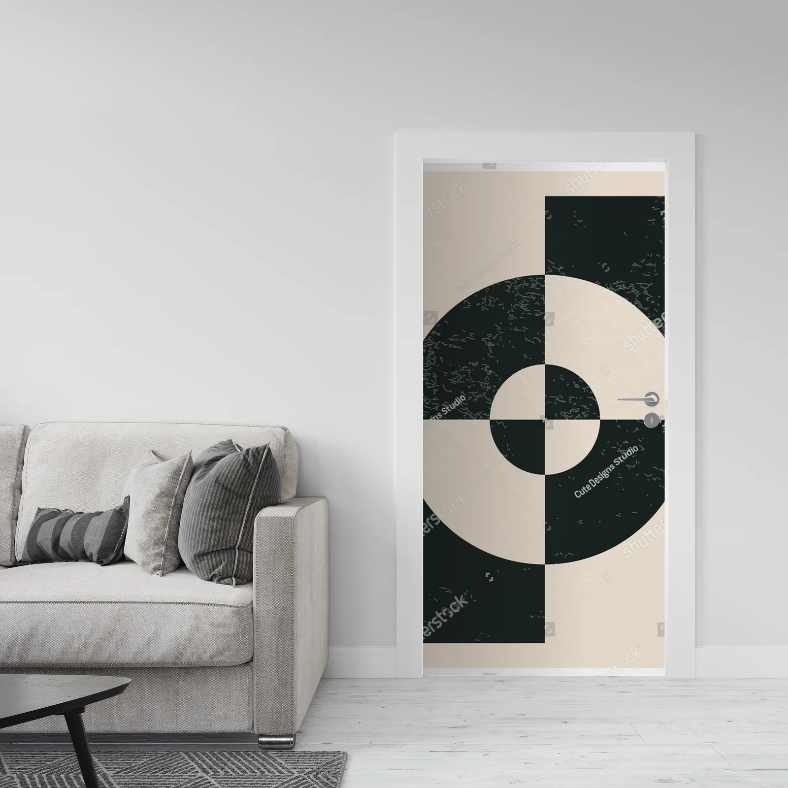 Nowoczesny plakat w geometrycznym stylu lat 20-tych