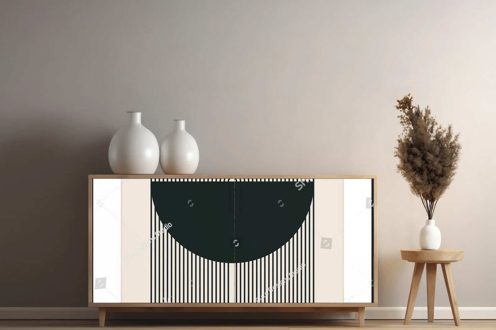 Geometryczne formy w minimalistycznym stylu