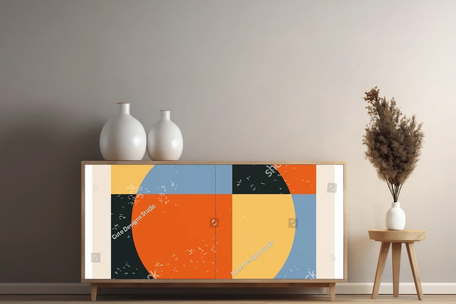 Geometryczne inspiracje w delikatnych tonach