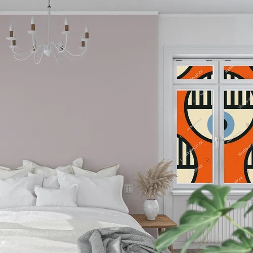 Minimalistyczna kompozycja geometryczna w nowoczesnych barwach