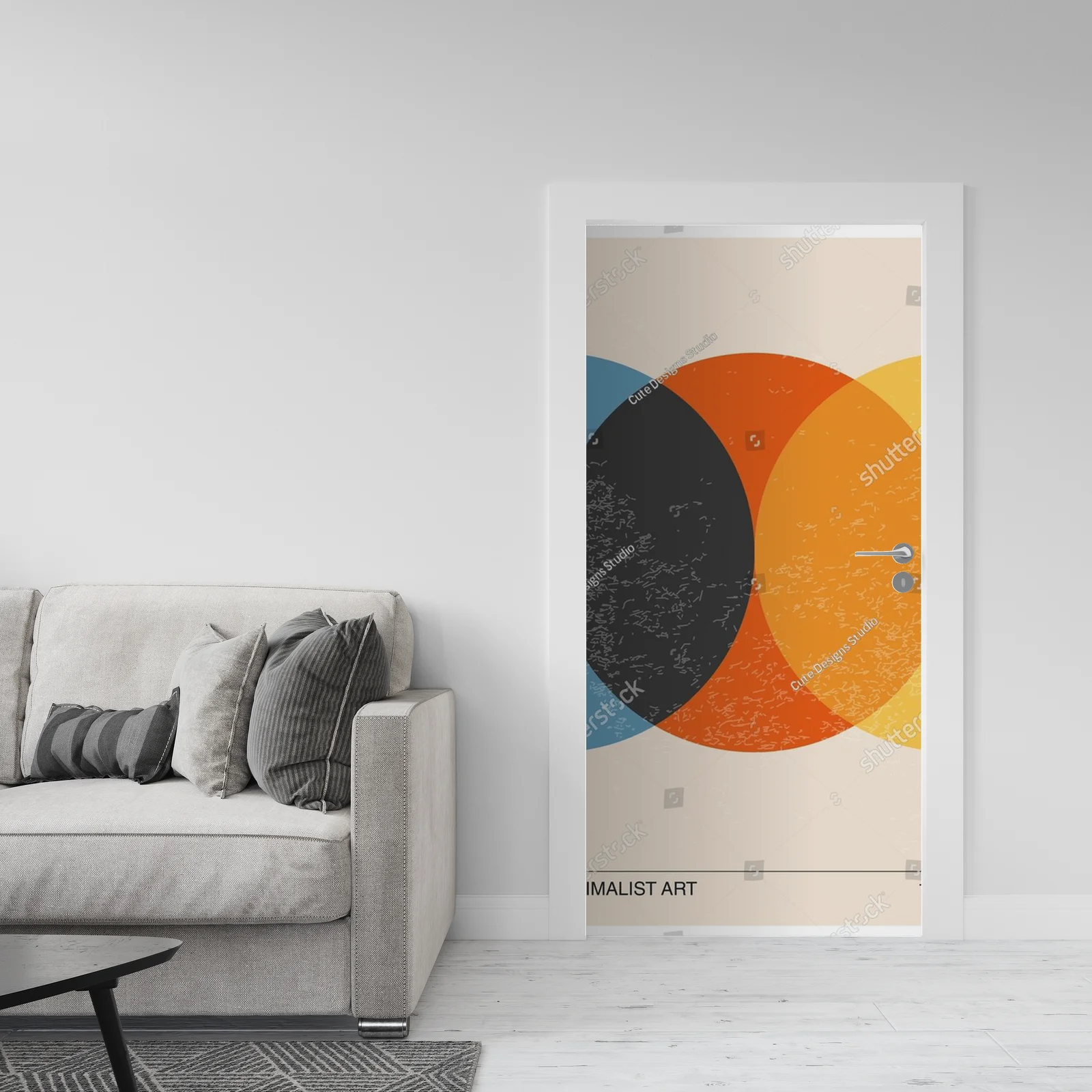 Geometryczne harmonijki w pastelowej tonacji