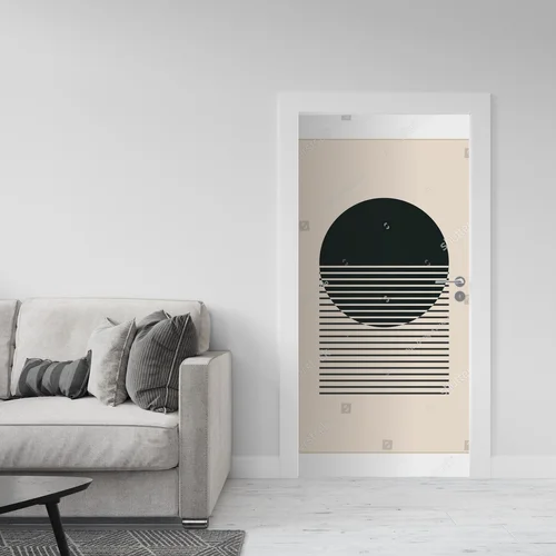 Geometryczne kształty w pastelowym stylu lat 20-tych